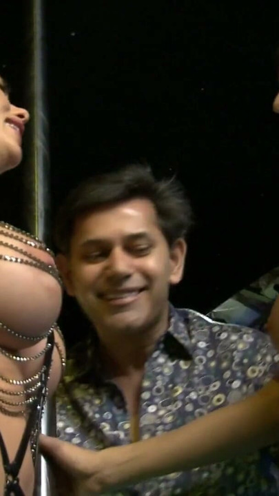 Affectionate strippers shares a bouncy dude fucking them hard in a FFM sex | Clip 2