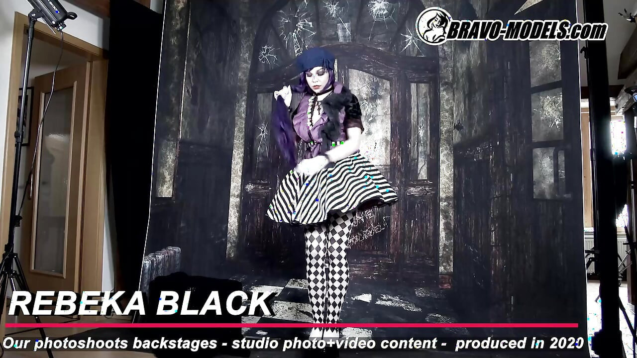 386-Backstage fotoshoot Rebeka Black - Voksen