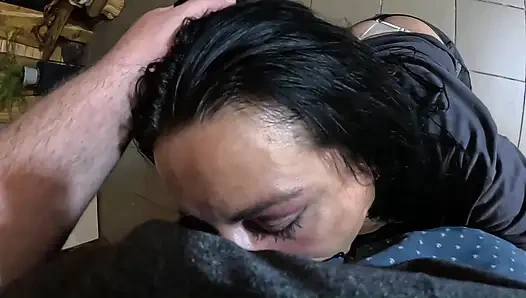 Tight Jeans Dance Slut Gagging Facefuck & Cum on My Tangas