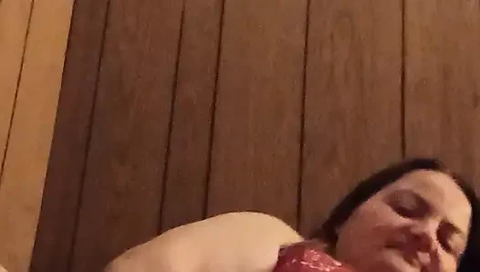 Miss my boyfriend's big cock so have fun with myself