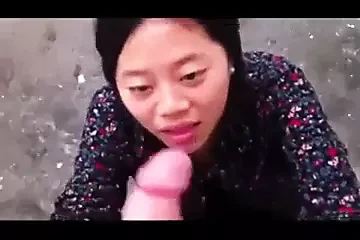 Chinese girl and white teacher