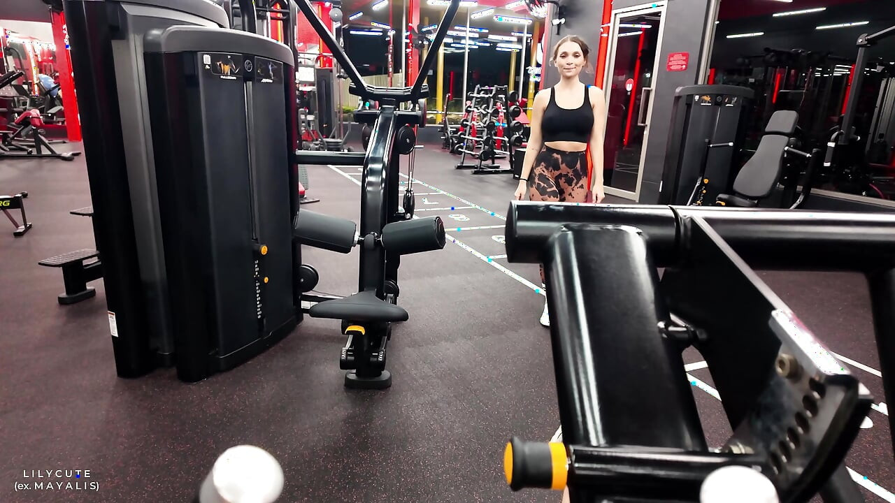 Hot Gym Girl Asks Stranger to Fix Her Glute Form - Gets "Personal Training" in Men's Locker Room