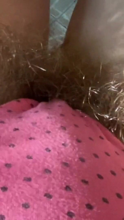 Thrilling moment from "Super Hairy Pussy in Panties Closeup Outdoor"