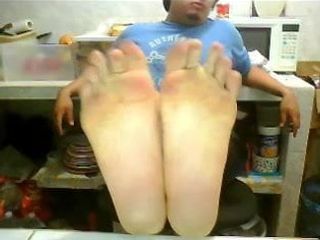 Thẳng người chân trên webcam # 449