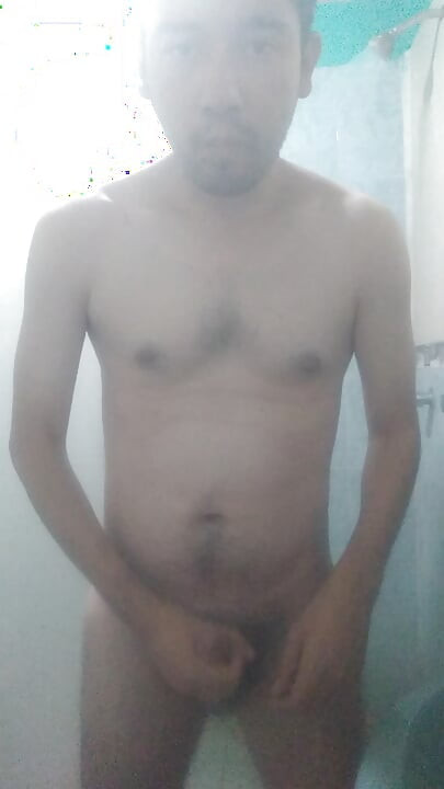 Man masturbates