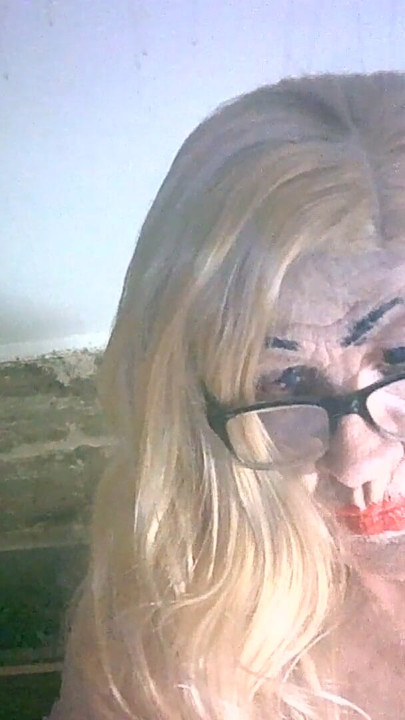Ugly old sissy spunk bucket slag Sarah tries to make herself attractive to men by applying makeup to her ugly slag face | Clip 1