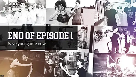 Kızıl saçlı orta yaşlı seksi kadın bakış açısı animasyon dünyasında yavaşça zevk alıyor