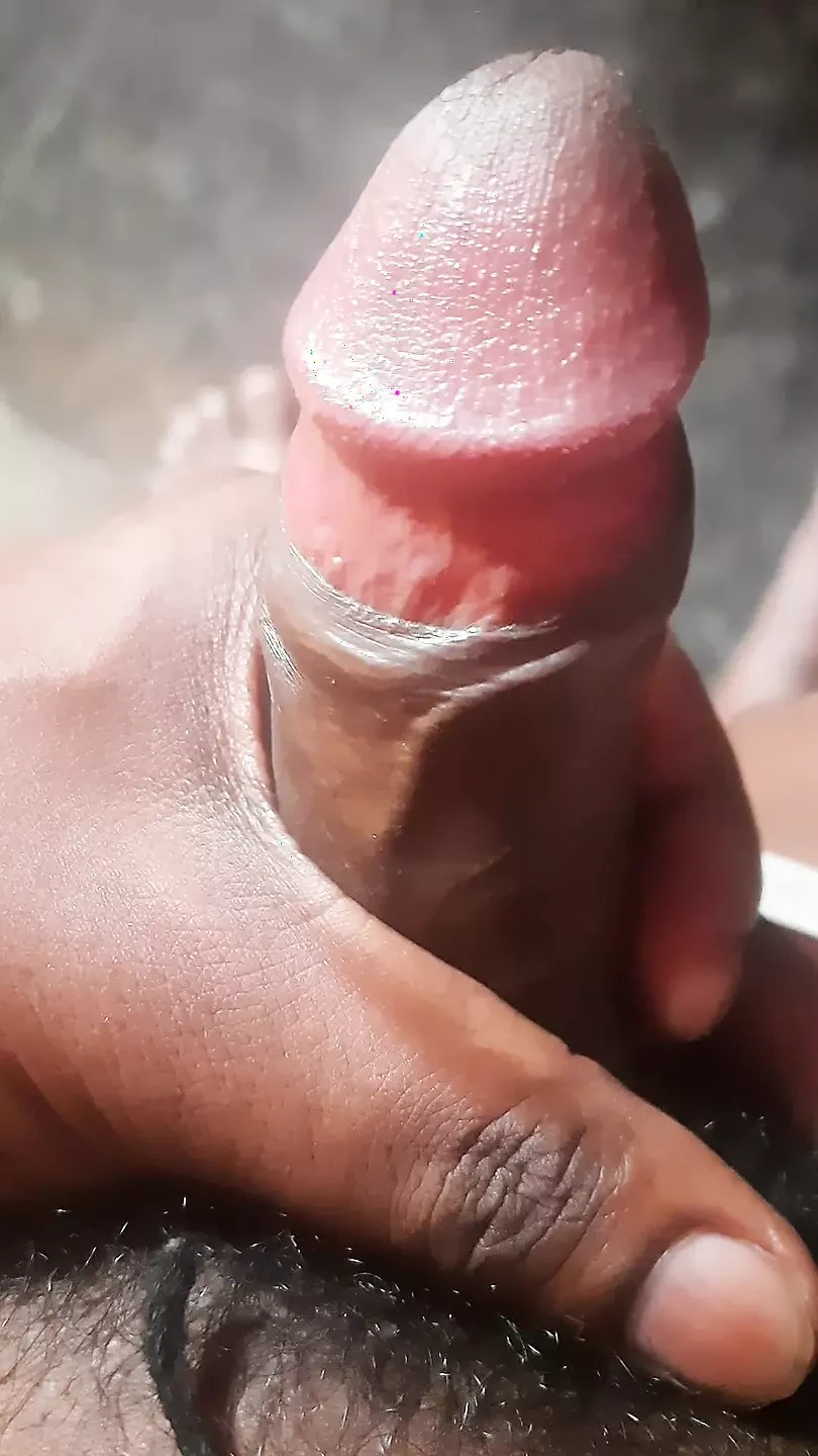 An Indian male is experiencing self-satisfaction in his private quarters.