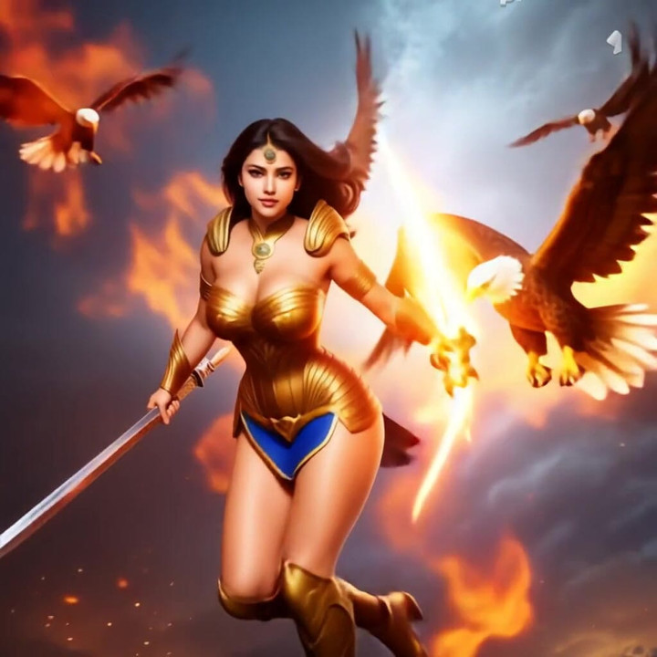 AI βίντεο του Eagle Girl