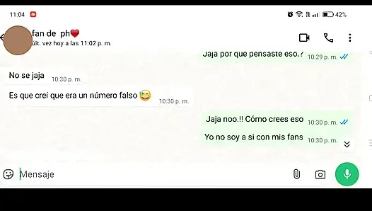 CONVERSATION WITH A FAN. ENDS UP IN MY BEAUTIFUL HOT MOUTH Ñ