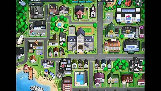 Summertime saga: japanische professorin melkt einen studenten in ihrem büro, episode 177