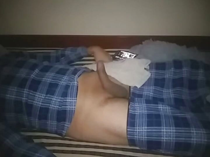 Jacking off while watching a video of my girlfriend.