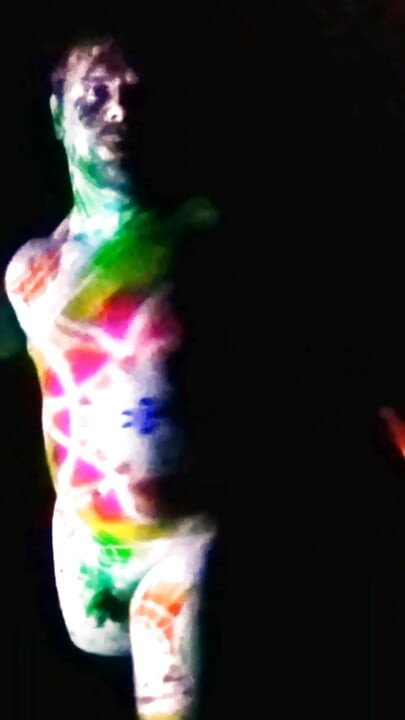 rainbow light naked dance