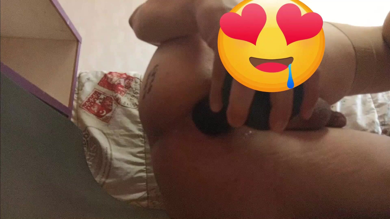Little anal fun with BBC toy