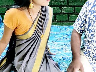 Indisches frisch verheiratetes Paar genoss Sex tagsüber