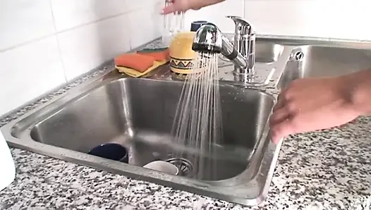 Young girl takes the cock of an old man