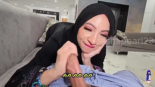 Hijabi-schlampe ehe-kombination tief anal, schmutzige blowjobs, creampie