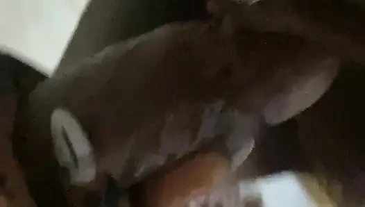 DSL Pink Lips Black 18 ur old Teen gives sloppy Head  To Hard BBC  Facefuck ebony  close up