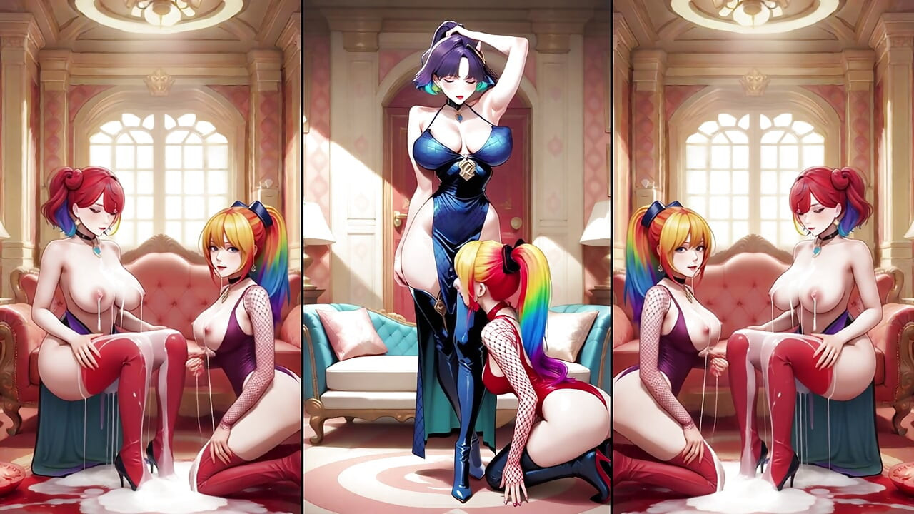 Hot Anime in hot boots