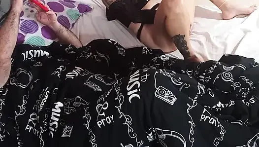 Mein Liebhaber macht ein Video für mich.