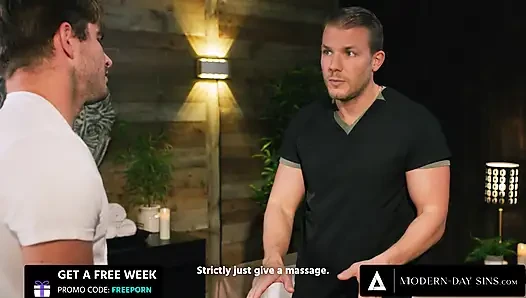 MODERN-DAY SINS - geile lesbe hat riskanten sex neben FREUNDIN während der paarmassage
