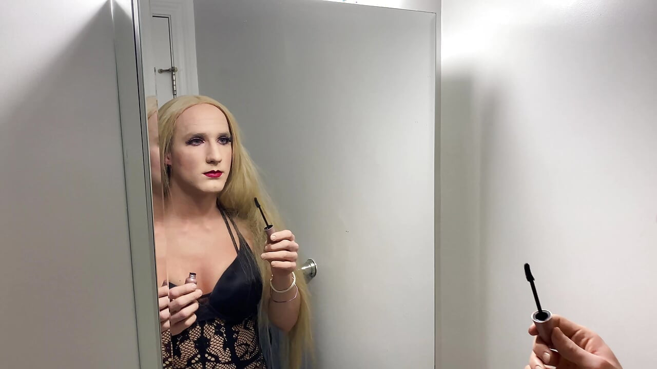 Full manlig till kvinnlig crossdressing transformation
