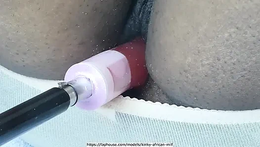 Double fucked by my sex machine
