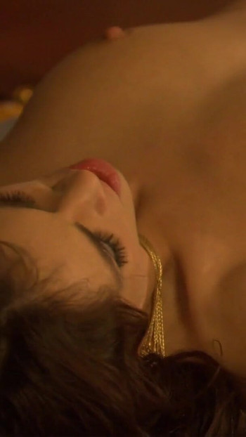 Iconic moment from "Asian Chick Endures A Hardcore Interracial Fucking In Their Living Room"