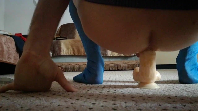 Playing with my new dildo