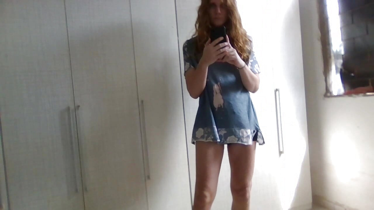 Me and some of my clothes and panties.