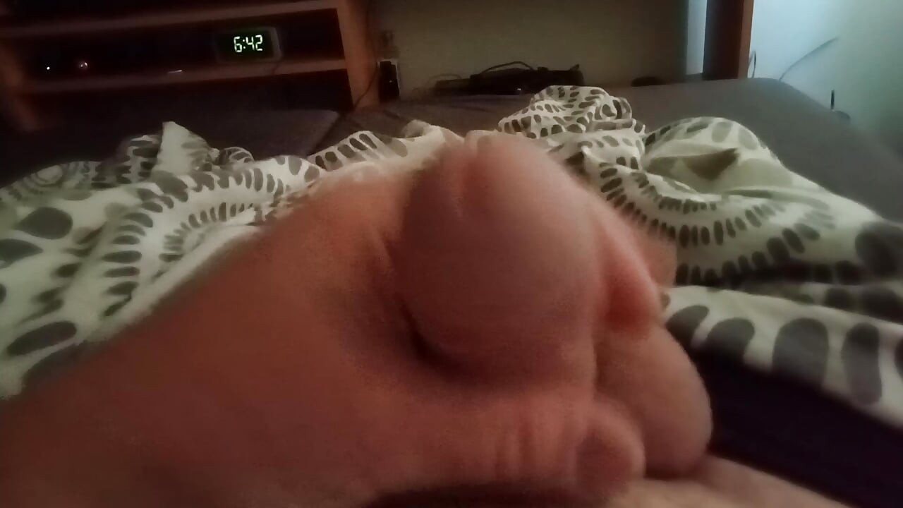 Morning masturbation.