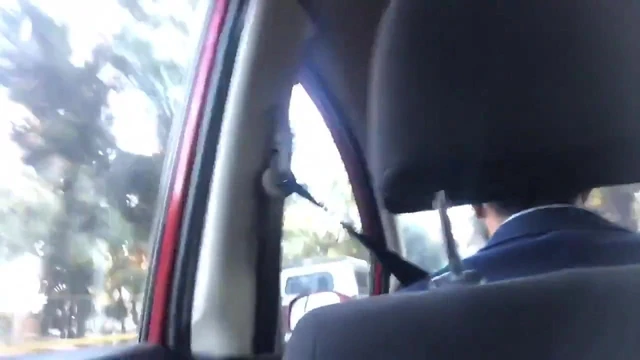 en el taxi