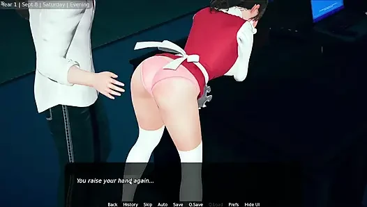 Stepbrother Loves Spanking Japanese Stepsister Big Ass With Pink Pantie