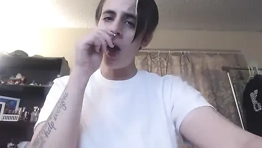 POV degrading sneezing in your face slave