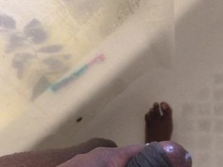 BBC cum shot in shower
