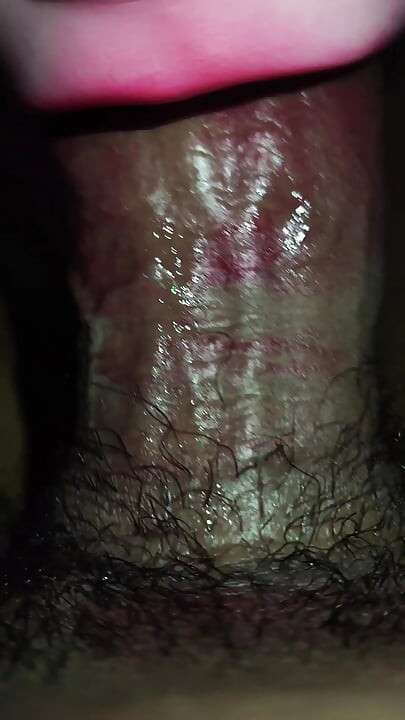 Close up red lipstick blowjob and deepthroat 2