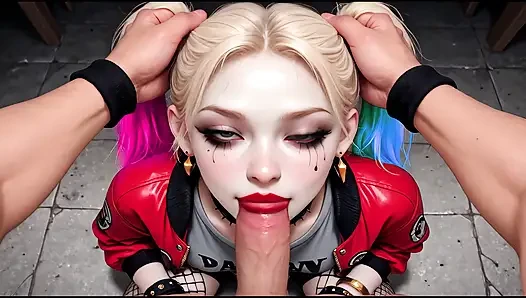 Yoghurt Party Vol. 1: Psycho Harley & Classic Lara POV (Deepthroat, Facial, AI Animation)
