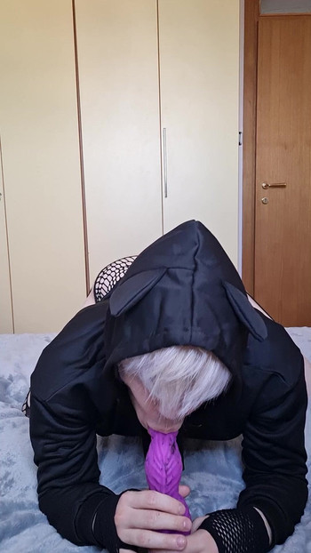 Femboy plays with his Bad Dragon - part 1