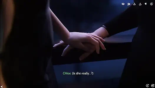 Taze kadınlar #2 - Chloe ve Julia bir şişe şarabı üçlü sekse dönüştürüyor