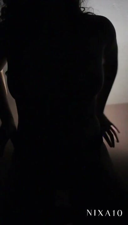 Sexy hot latina before going to work masturbates