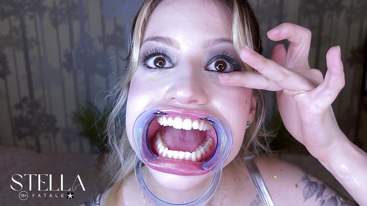 Teeth Fetish Extreme Close-up Dental Examination