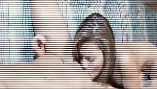 Pretty Brunette Peacherino Takes Private Lessons to Improve Her Linguistic Skills