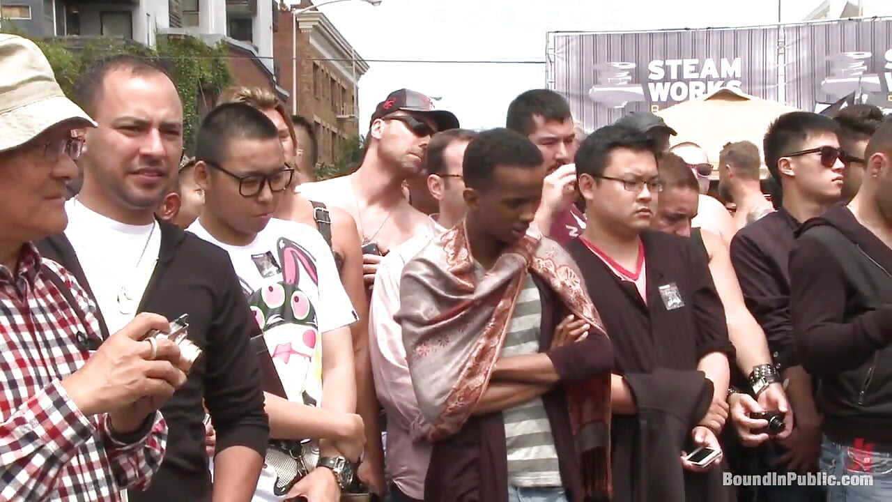 Cock Hungry Whore Cattle Prodded and Fucked at Dore Alley Street Fair
