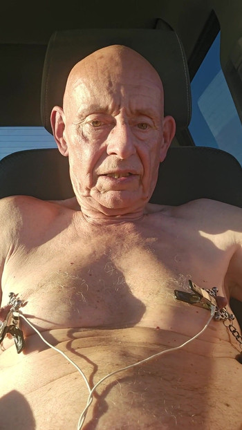 Memorable moment from "nipple torture with spiked clamps and tens unit"