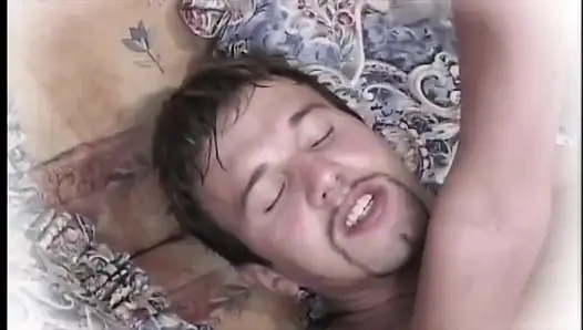 Threesome in the Stable with a White Cock and a Black One