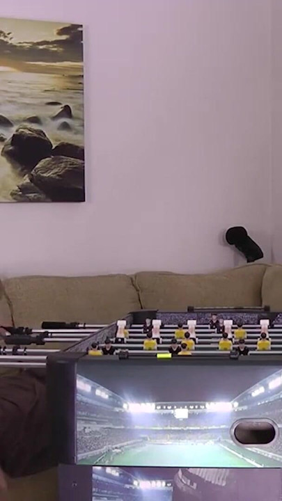 Two best friends navigate this comedic Strip Foosball game | Clip 1