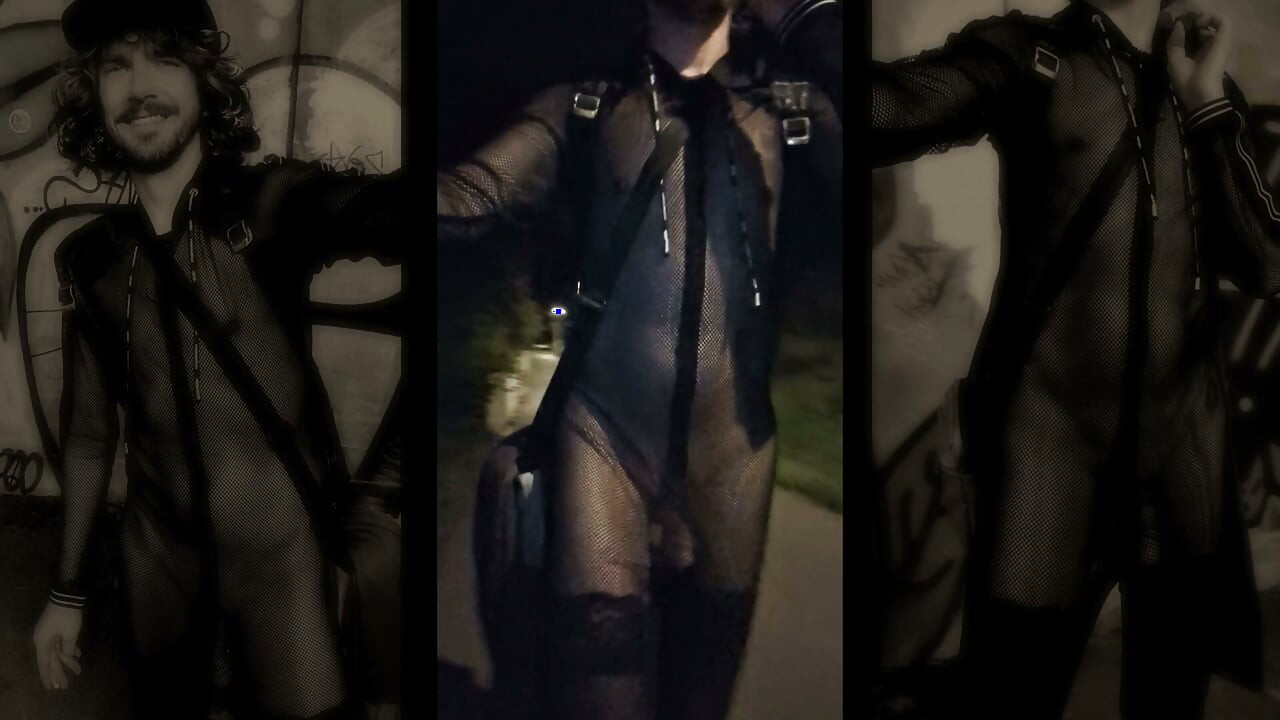 ČERNÝ SÍŤOVANÝ OVERAL