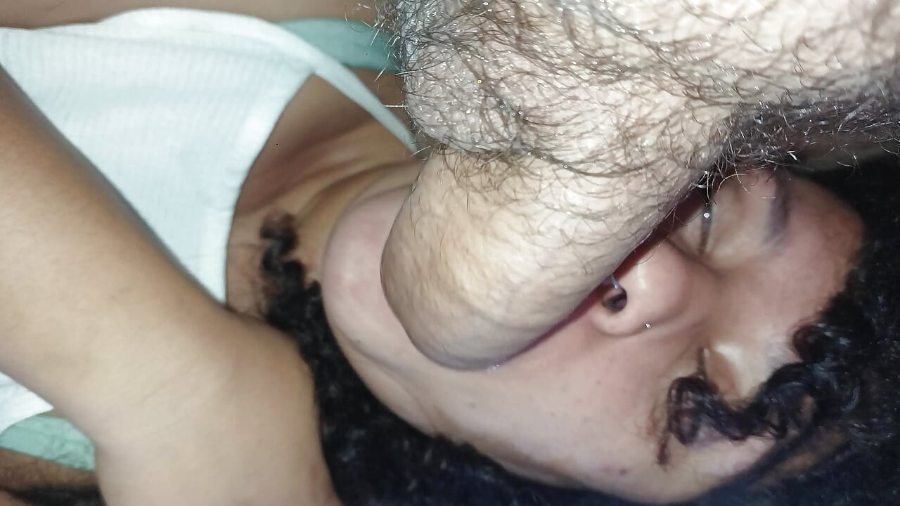 HOT CREAMPIE IN HORNY BITCH'S MOUTH, SHE LOVES IT