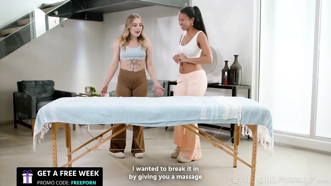 ALL GIRL MASSAGE - Perfect Interracial 69 And Scissoring Fun Between Two Sexy Girlfriends