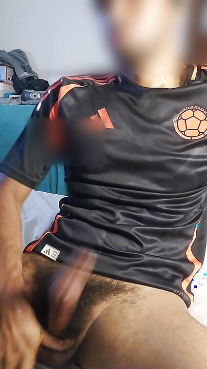 Colombian Soccer Player Playing With His Anaconda